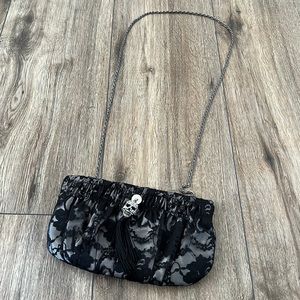Betsy Johnson clutch with shoulder chain